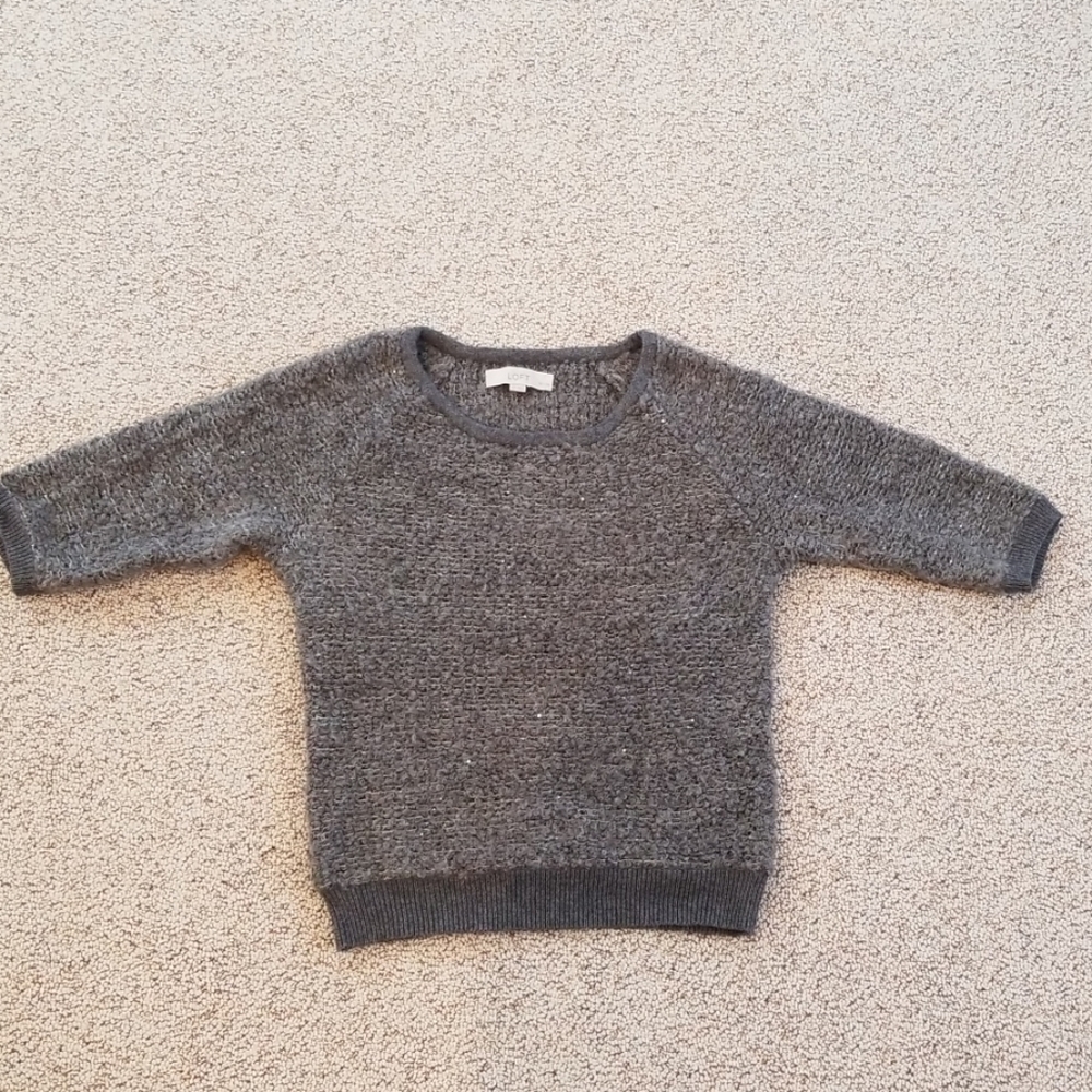 LOFT petites sparkly knit sweater SP
